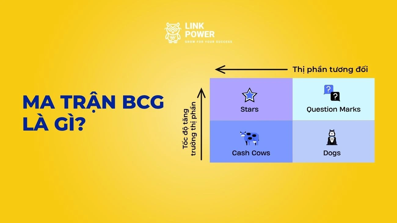 MA TRẬN BCG LÀ GÌ? KHÁI NIỆM, VÍ DỤ, CÁCH VẼ VÀ ỨNG DỤNG THỰC TẾ CỦA BCG MATRIX