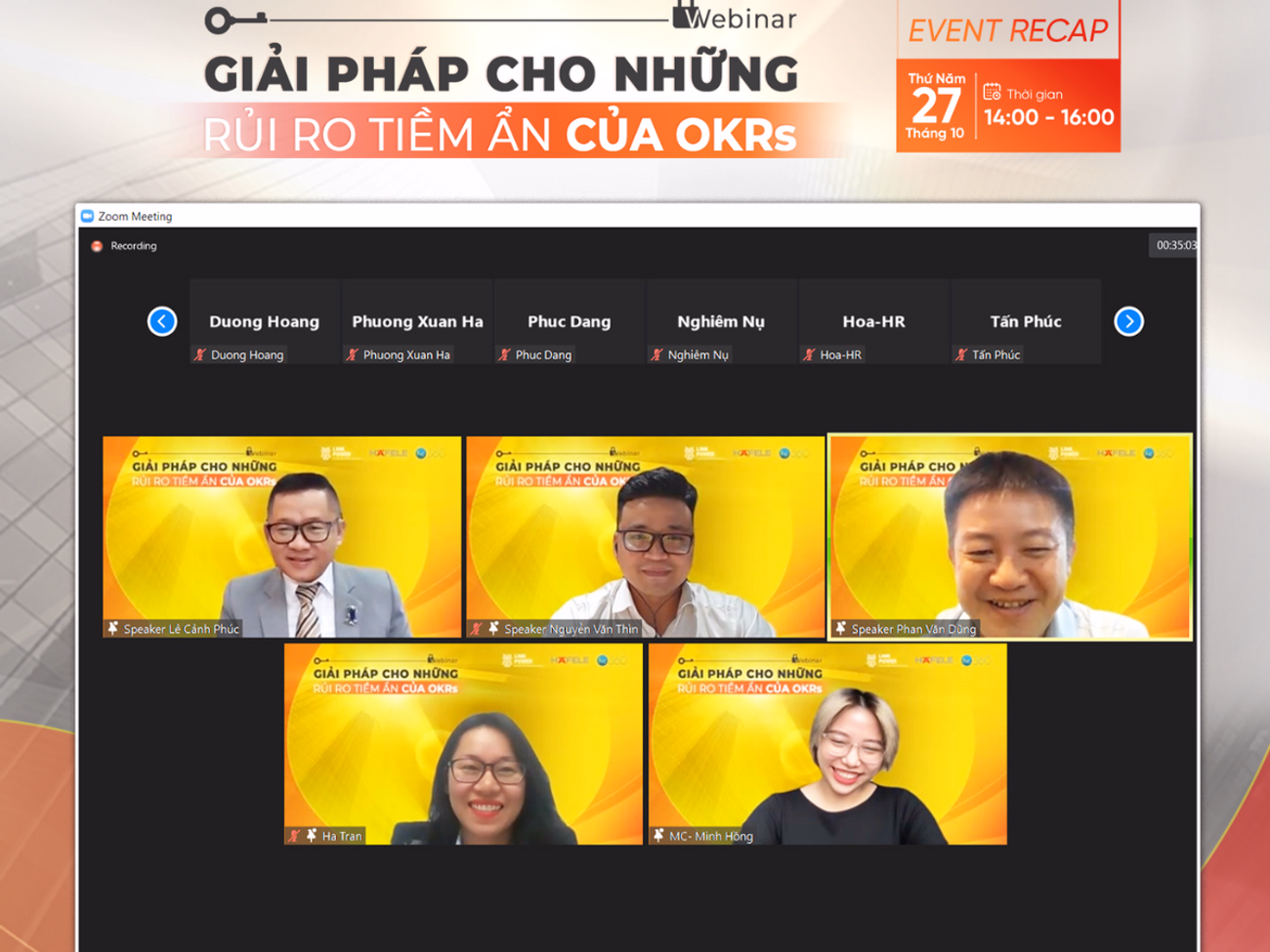 RECAP WEBINAR: GIẢI PHÁP CHO NHỮNG RỦI RO TIỀM ẨN CỦA OKRS
