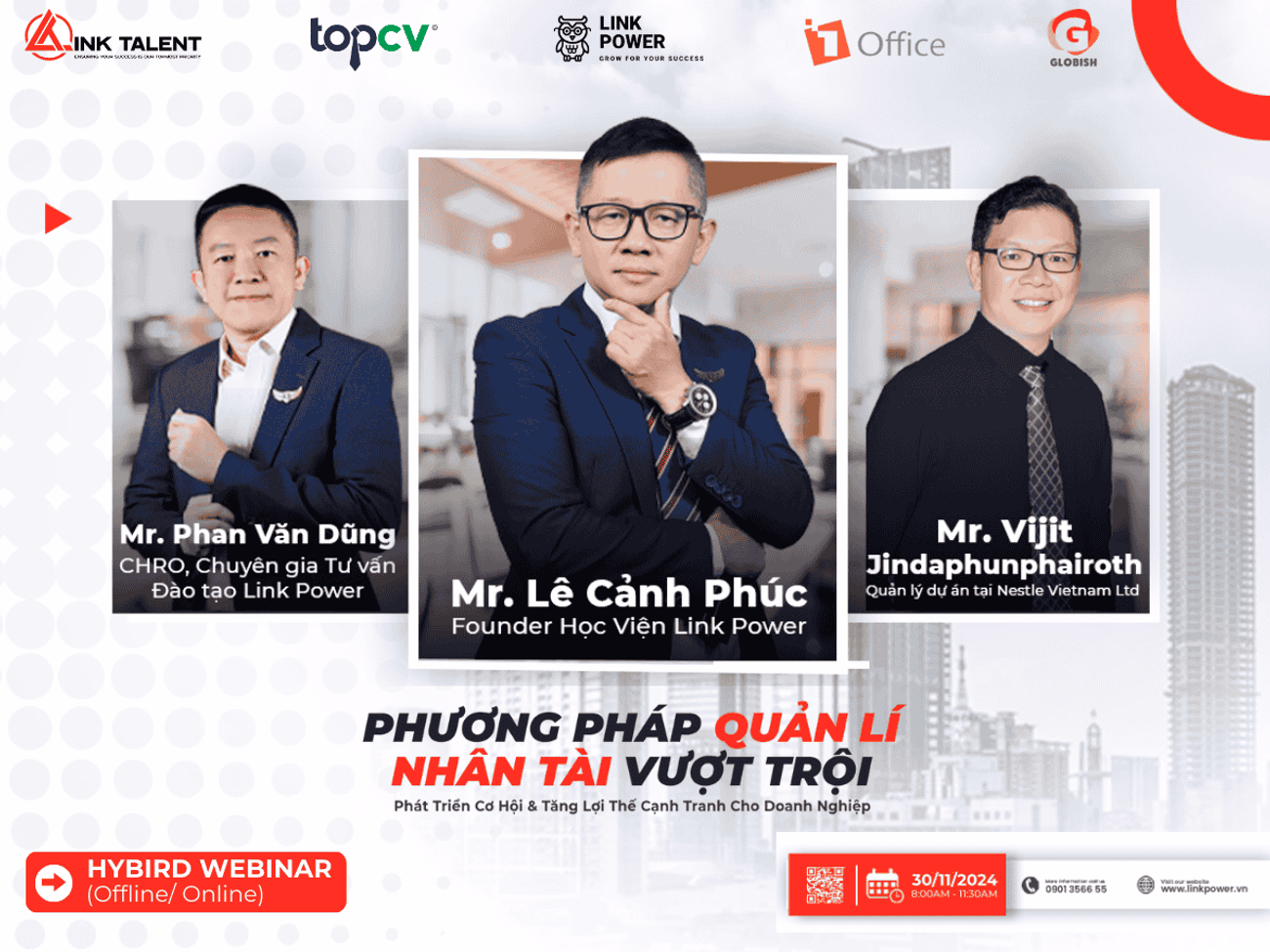 WEBINAR "PHƯƠNG PHÁP QUẢN LÝ NHÂN TÀI VƯỢT TRỘI"