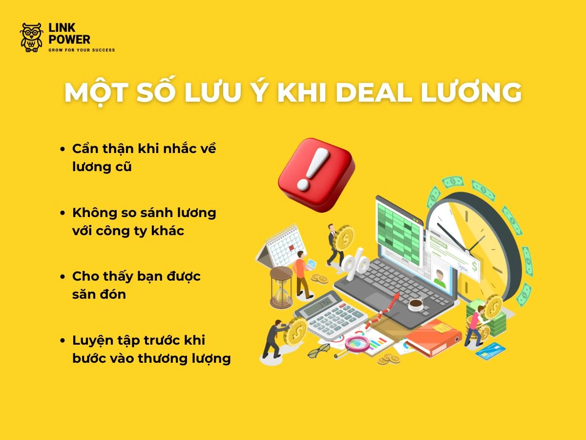 Một số lưu ý khi deal lương