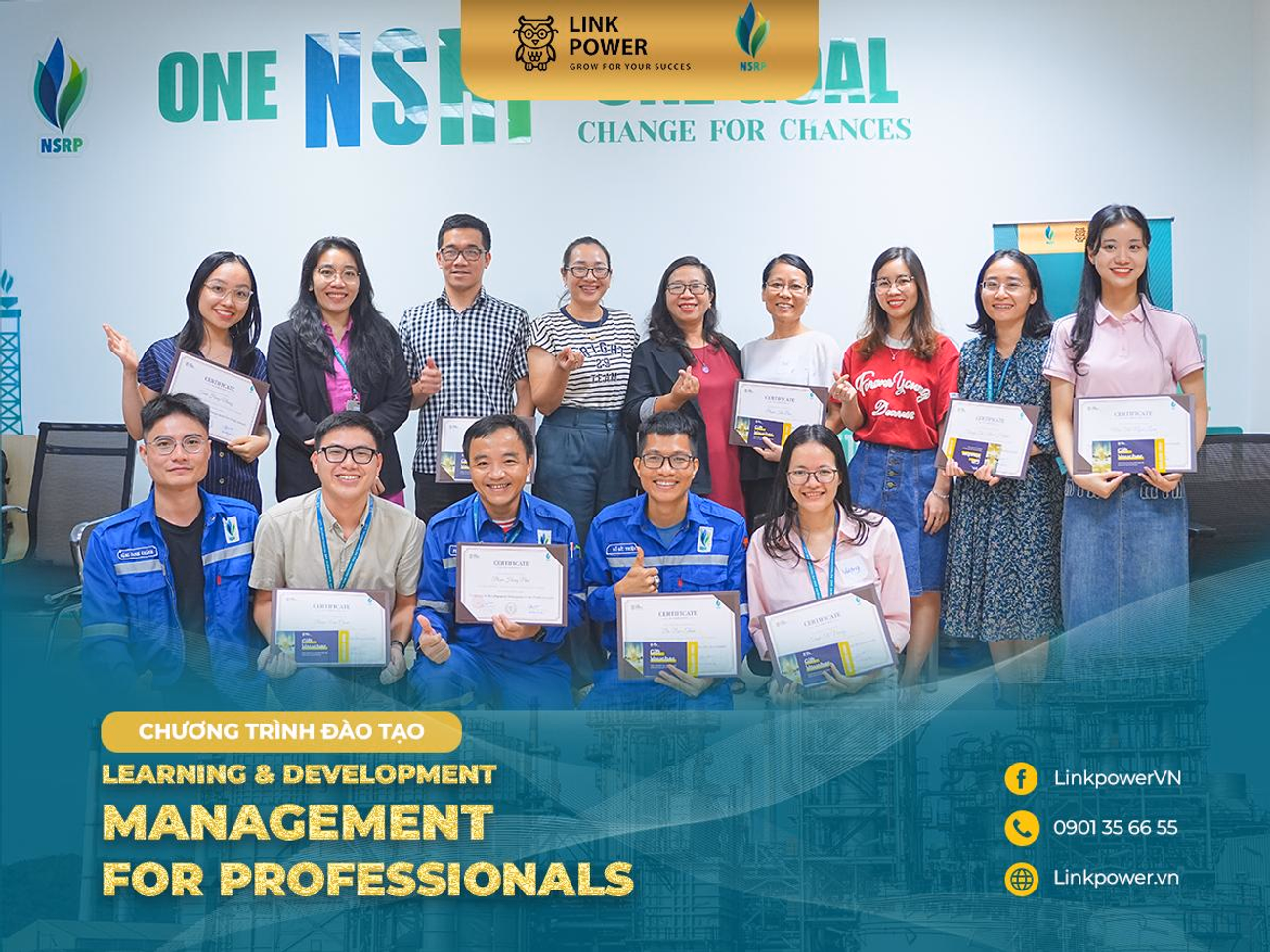 CHƯƠNG TRÌNH ĐÀO TẠO "L&D MANAGEMENT FOR PROFESSIONALS" TẠI CÔNG TY TNHH LỌC HÓA DẦU NGHI SƠN (NSRP)