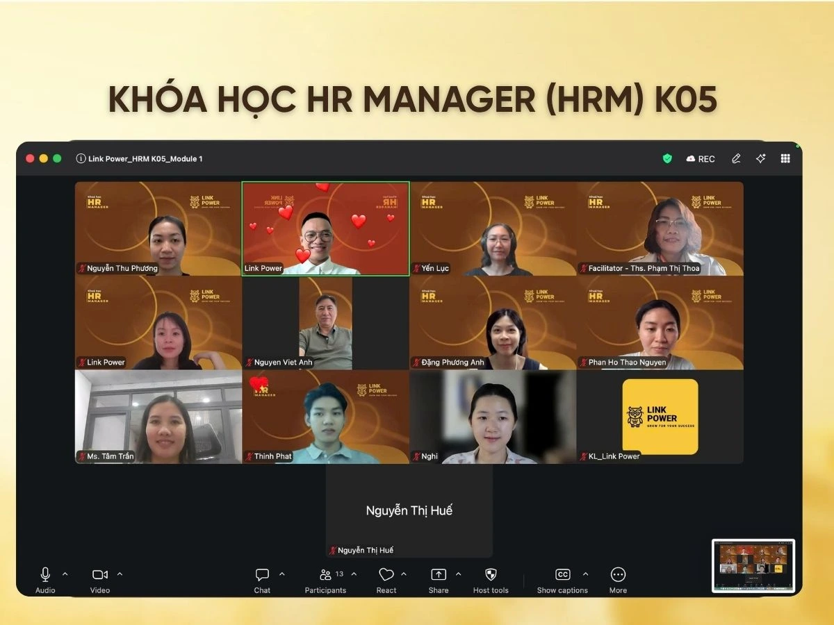 khóa học hành chính nhân sự online