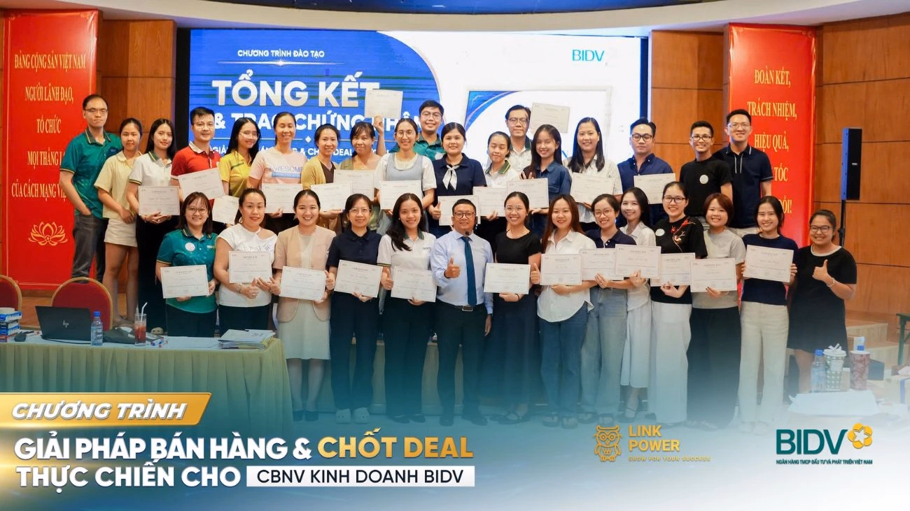 CHƯƠNG TRÌNH ĐÀO TẠO “GIẢI PHÁP BÁN HÀNG & CHỐT DEAL THỰC CHIẾN CHO CBNV KINH DOANH BIDV"