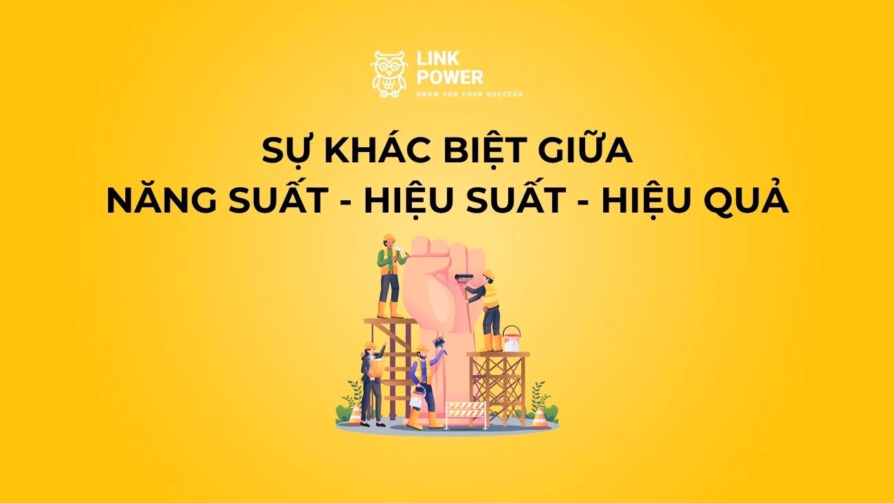 SỰ KHÁC BIỆT GIỮA NĂNG SUẤT, HIỆU SUẤT VÀ HIỆU QUẢ