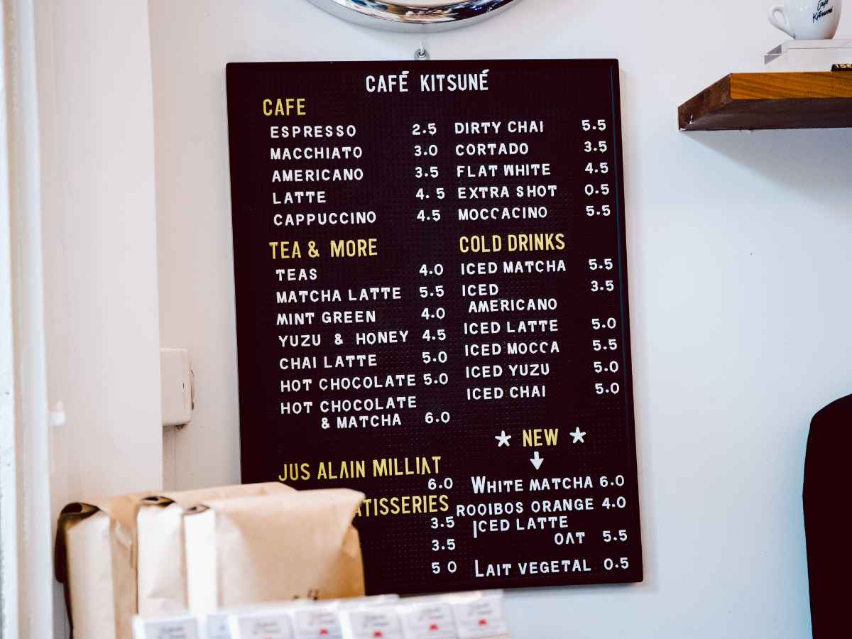 Các món mới trong menu