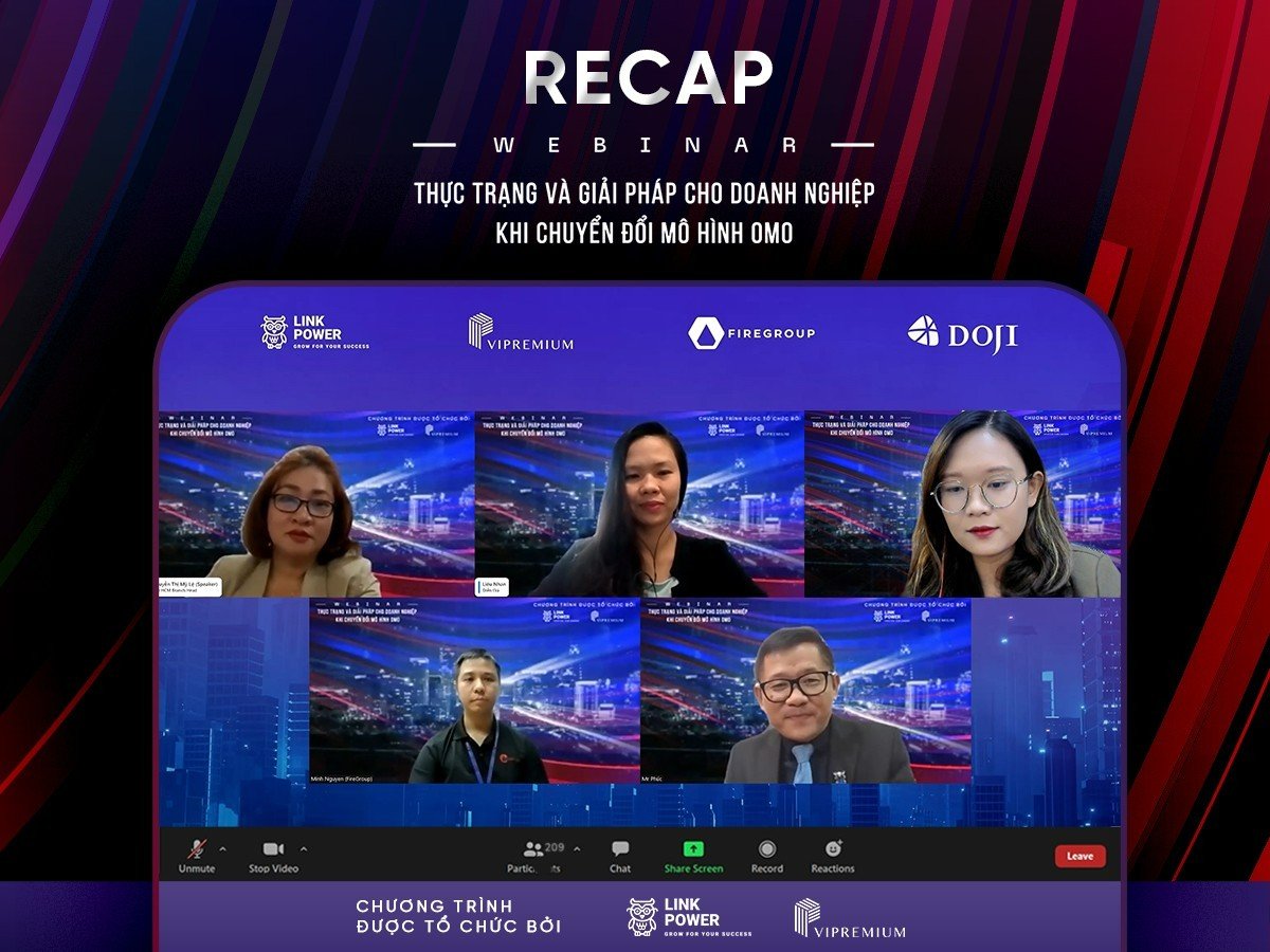 RECAP WEBINAR: THỰC TRẠNG VÀ GIẢI PHÁP CHO DOANH NGHIỆP KHI CHUYỂN ĐỔI MÔ HÌNH OMO