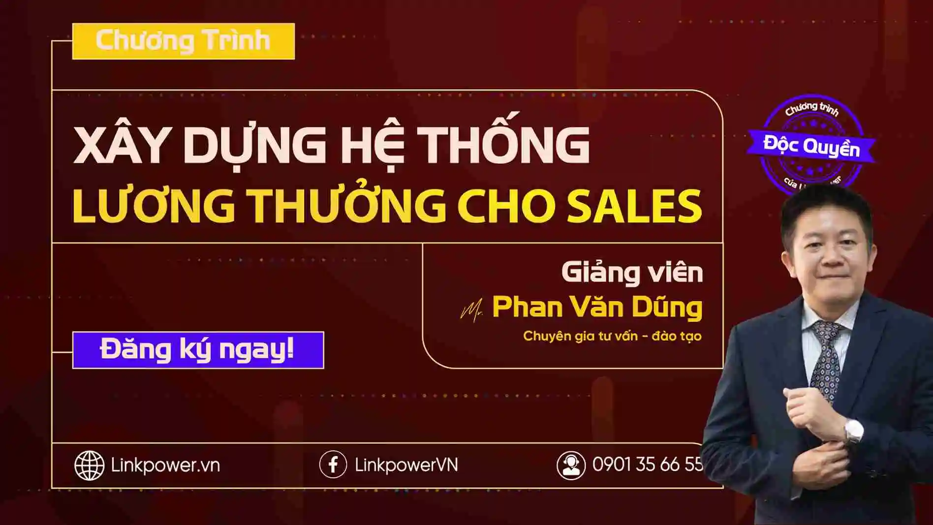 KHÓA HỌC XÂY DỰNG HỆ THỐNG KHUNG LƯƠNG, THƯỞNG CHO SALES (SALES INCENTIVE PLANNING)