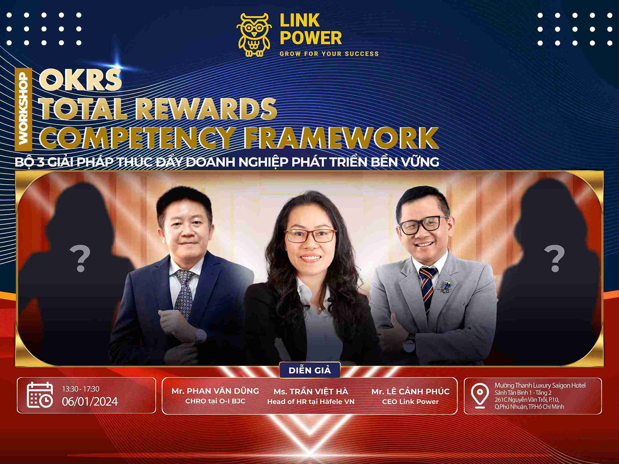 WORKSHOP: " THÚC ĐẨY DOANH NGHIỆP PHÁT TRIỂN BỀN VỮNG VỚI OKR - TOTAL REWARD - COMPETENCY FARMEWORK"