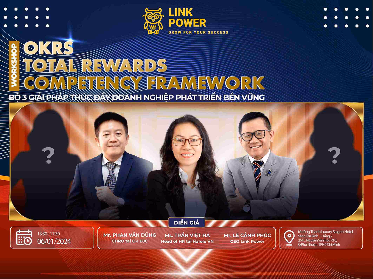 WORKSHOP: " THÚC ĐẨY DOANH NGHIỆP PHÁT TRIỂN BỀN VỮNG VỚI OKR - TOTAL REWARD - COMPETENCY FARMEWORK"