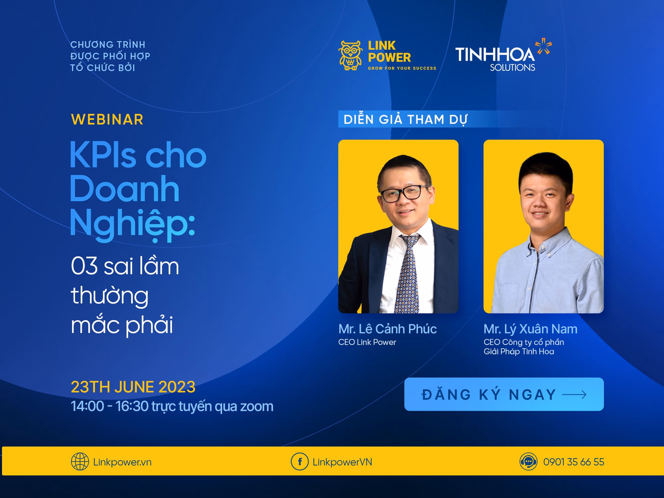WEBINAR: KPIs CHO DOANH NGHIỆP - 03 SAI LẦM THƯỜNG MẮC PHẢI